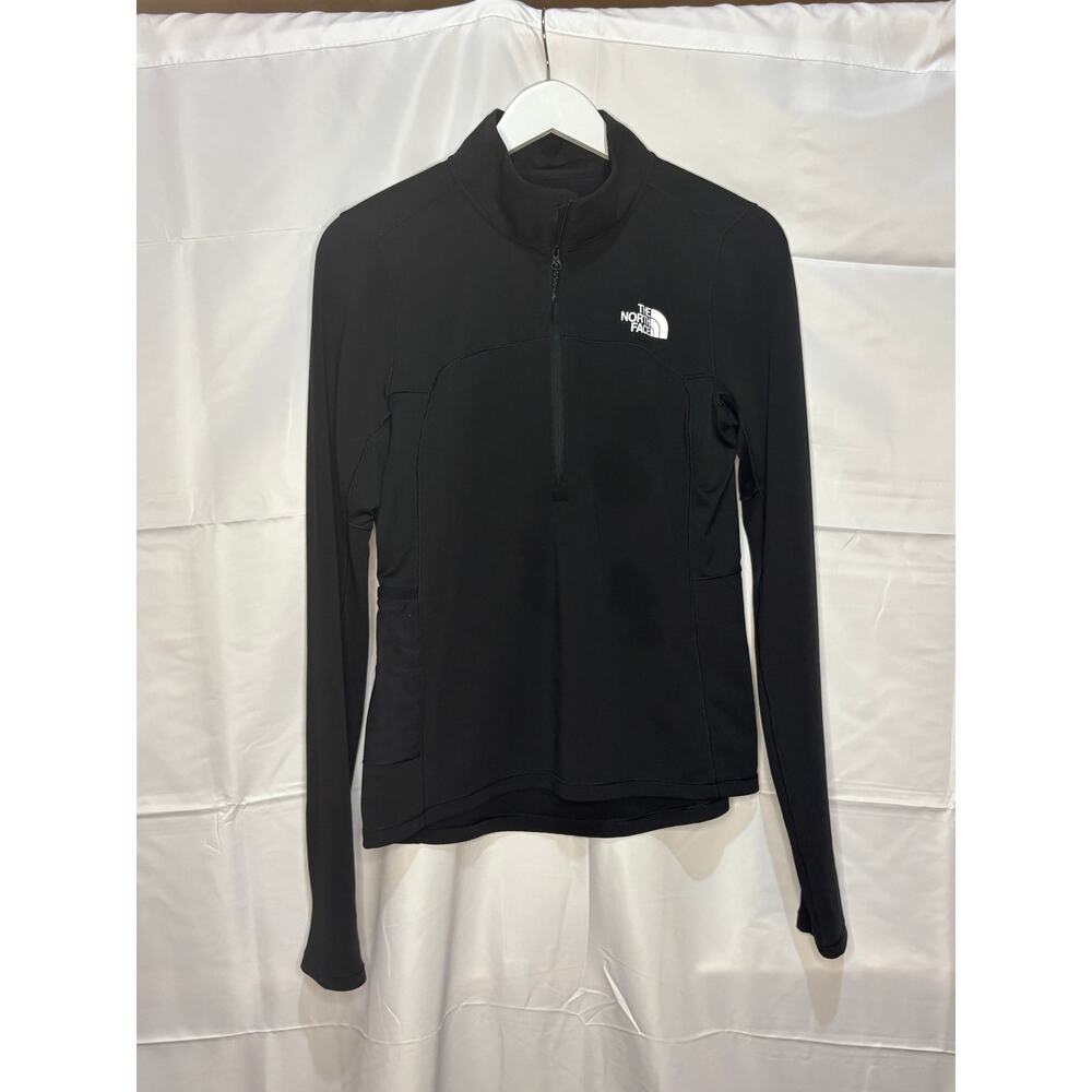 The North Face Women's Quarter Zip Black Pullover Top Size S